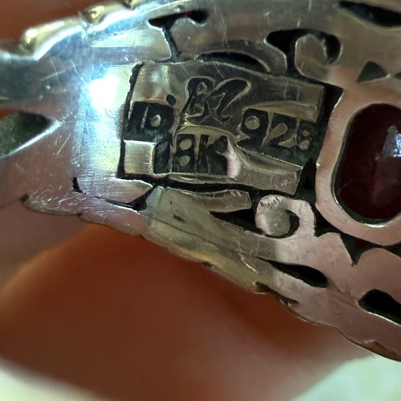 Robert Manse Sterling Silver 925 18k Amethyst Ring Size 6 - Picture 8 of 16